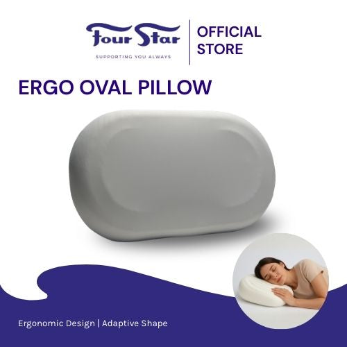Four Star Ergo Oval Pillow | Smooth Concave