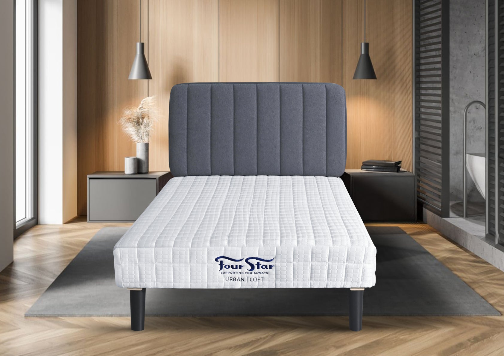 Four Star Urban Loft Pocket Spring Bedset